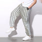 White Lines Loose Jogger Breathable Casual Harem Pants