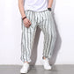 White Lines Loose Jogger Breathable Casual Harem Pants