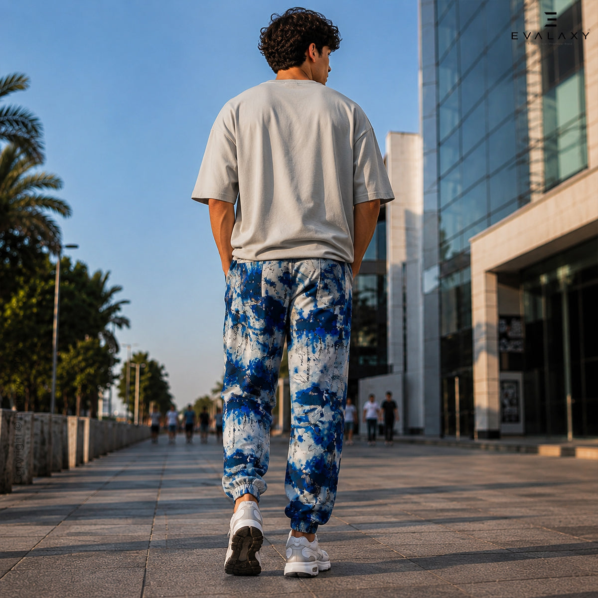 Loose SkyBlue StreetWear Jogger Breathable Casual Harem Pants
