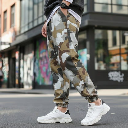 Loose Choco Boat Camo Jogger Breathable Casual Harem Pants for Men