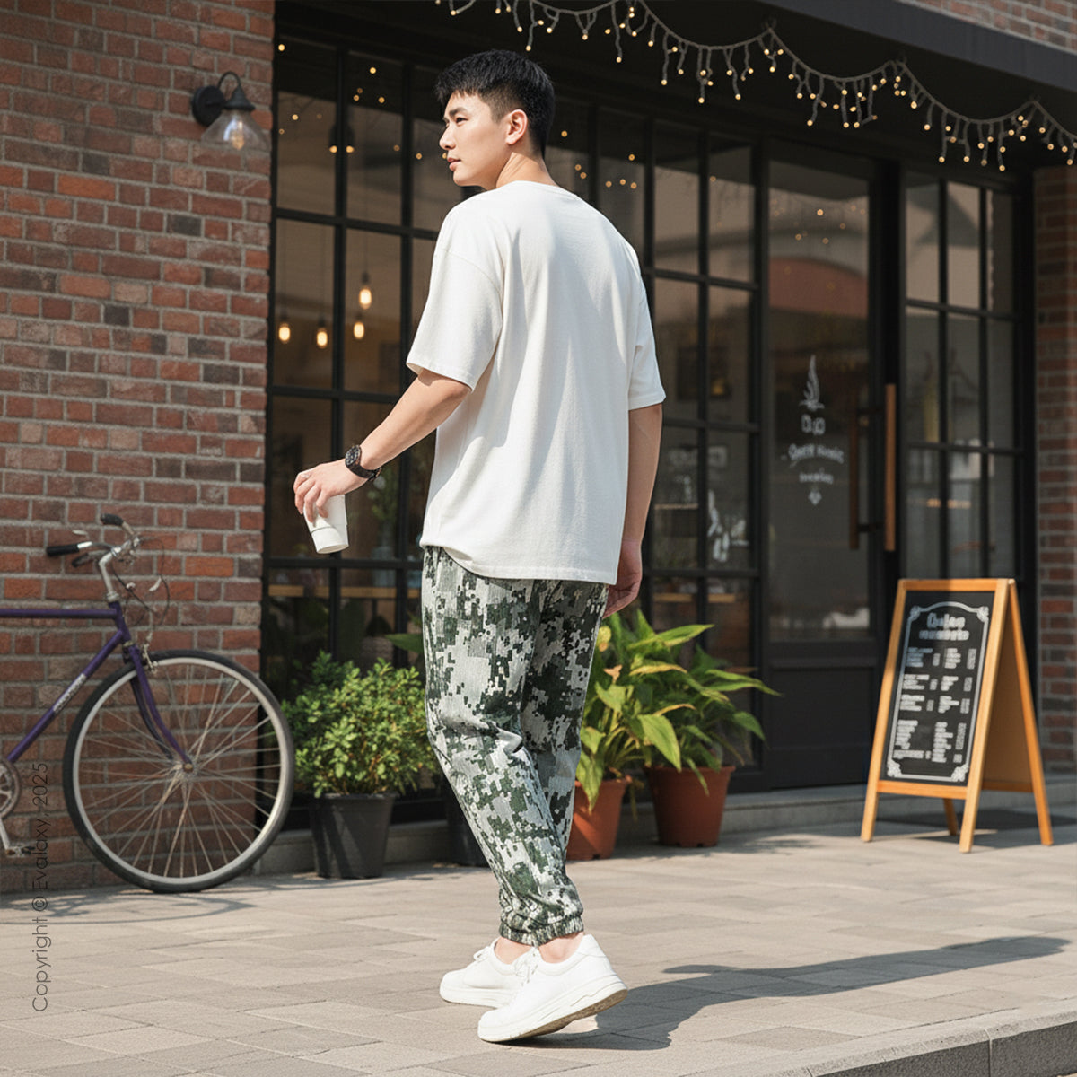 Loose Camo Blocks Jogger Breathable Casual Harem Pants For Men & Women