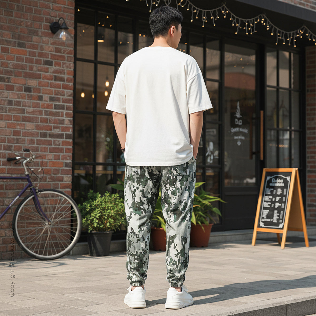 Loose Camo Blocks Jogger Breathable Casual Harem Pants For Men & Women