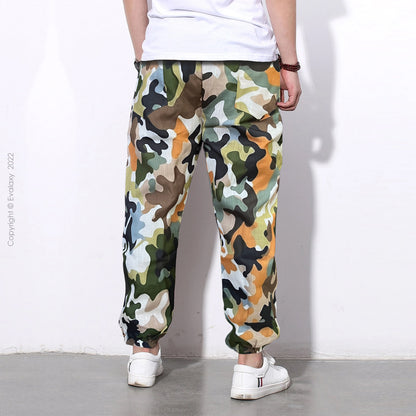 Loose Multicolor Camo Jogger Breathable Casual Harem Pants For Men & Women