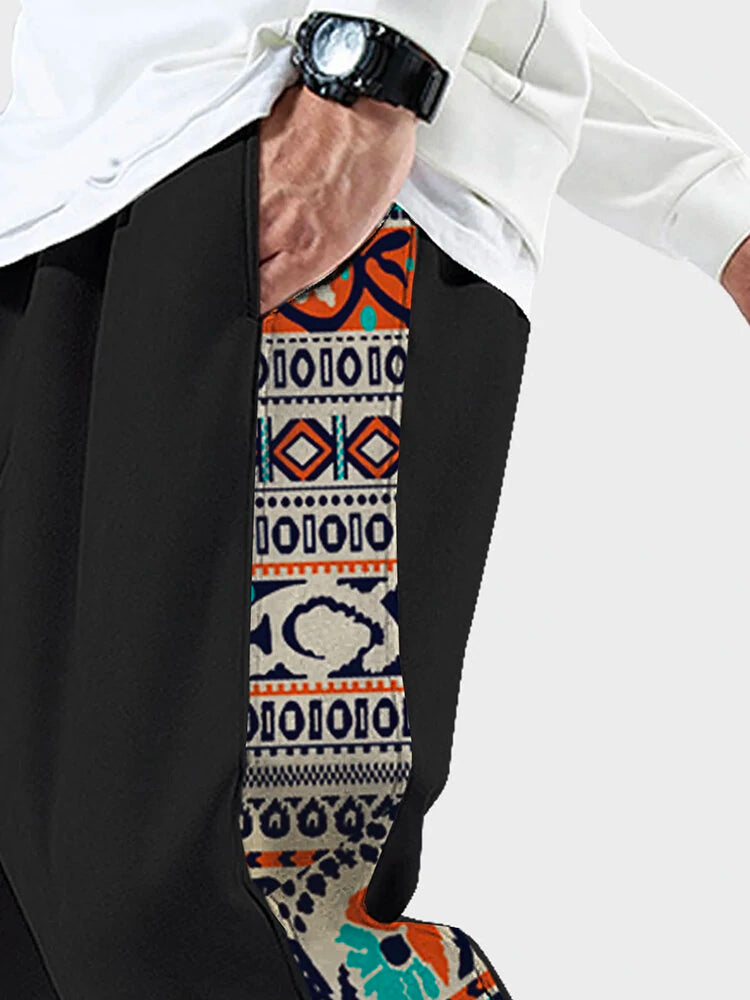 Printed jogger pants mens shop