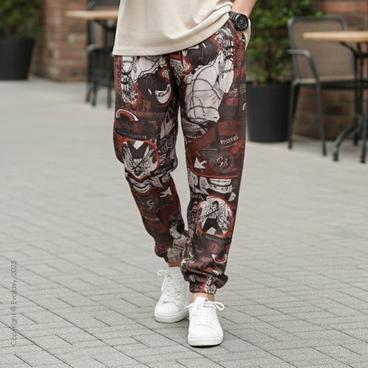 Evalaxy Urban Graphic Joggers – Unisex Streetwear Fit