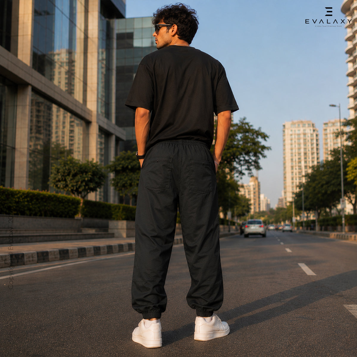 Evalaxy Urban Style Joggers with Bold Red Tribal Print For Men & Women