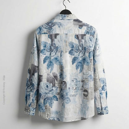SkyBlue Bloom Floral Full-Sleeve Shirts