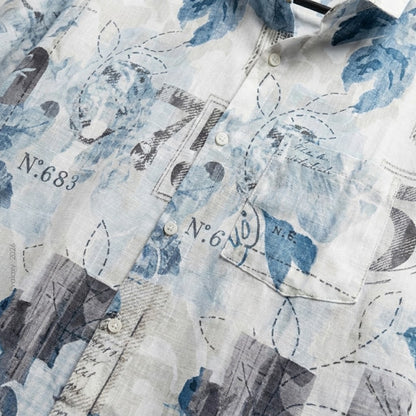 SkyBlue Bloom Floral Full-Sleeve Shirts