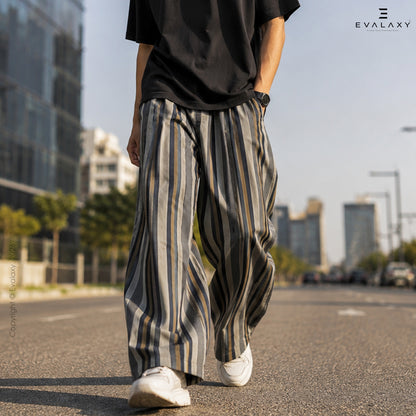 Evalaxy Urban Stripe Relaxed Pant for Men & Women