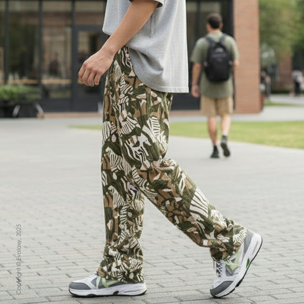 Evalaxy Safari Camo Joggers Relaxed Pant For Men & Women