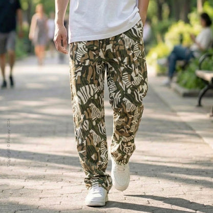 Evalaxy Safari Camo Joggers Relaxed Pant For Men & Women