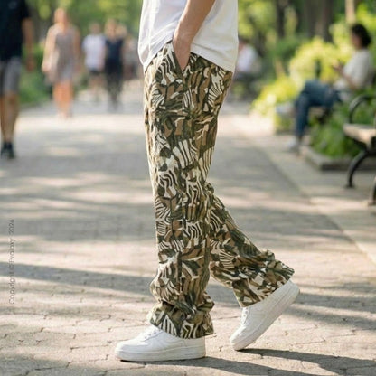 Evalaxy Safari Camo Joggers Relaxed Pant For Men & Women