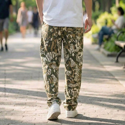 Evalaxy Safari Camo Joggers Relaxed Pant For Men & Women
