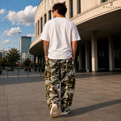 Evalaxy Safari Camo Joggers Relaxed Pant For Men & Women