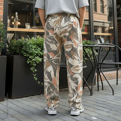 Evalaxy Terra Pattern Relaxed Pants For Men & Women