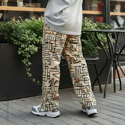 Evalaxy Urban Mosaic Relaxed Pant For Men & Women