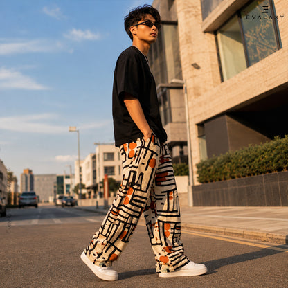 Evalaxy Urban Mosaic Relaxed Pant For Men & Women