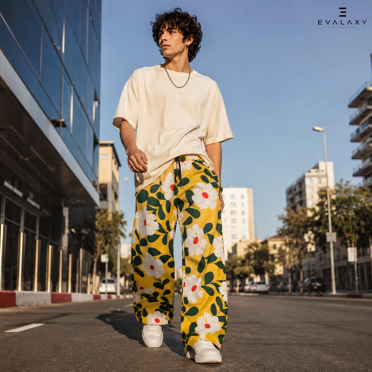 Sun Floral Relaxed Pant for Men & Women