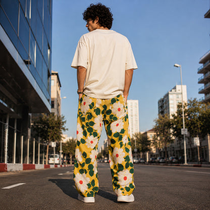 Sun Floral Relaxed Pant for Men & Women