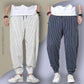 Men's Pants Loose Thin Blue  & White Striped Jogger Breathable Casual Harem Combo (Pack of 2)