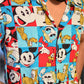 Men Random Green Chikoo Leafy & Mickey Mouse Graphic Print Shirts (Pack of 2 Pcs)