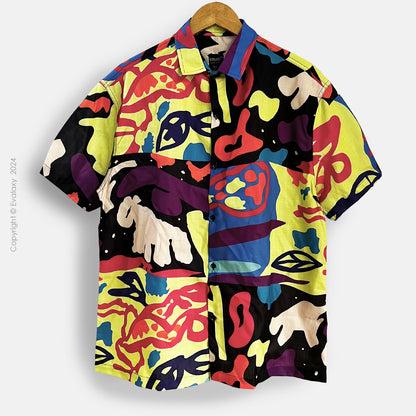 Abstract AniDraw All Over Printed Oversized Shirt