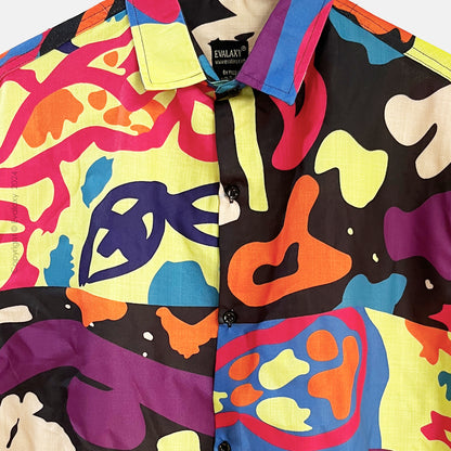 Abstract AniDraw All Over Printed Oversized Shirt