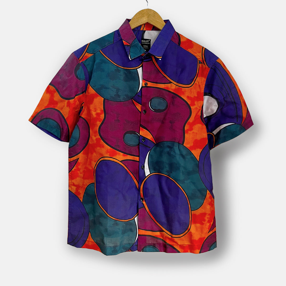 Men's Geomatric All Over Printed Oversized Shirt