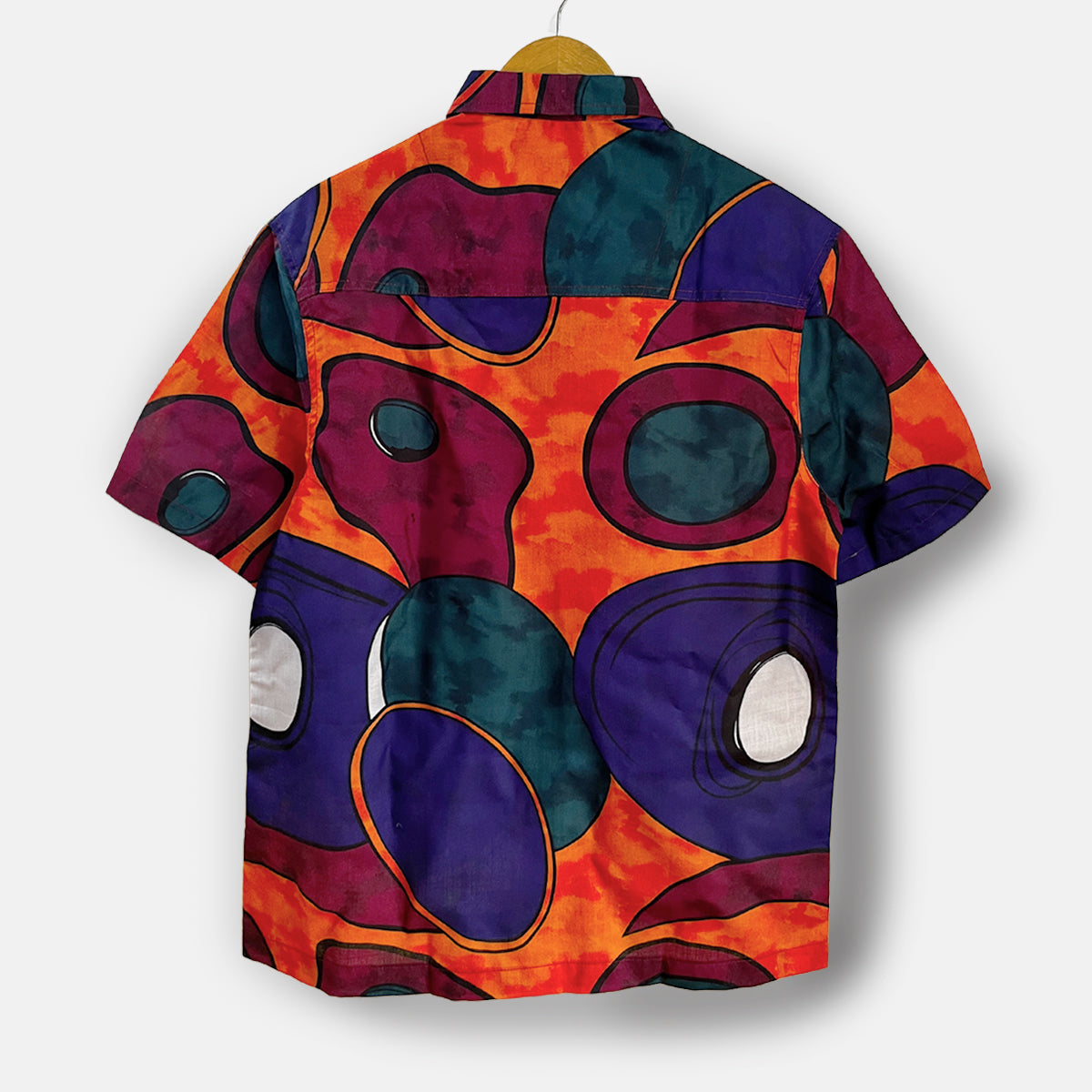 Men's Geomatric All Over Printed Oversized Shirt