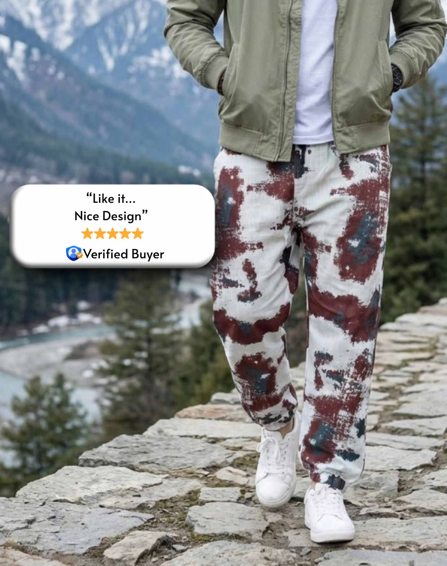 Maroon Cream Jogger Breathable Casual Harem Pants For Men & Women