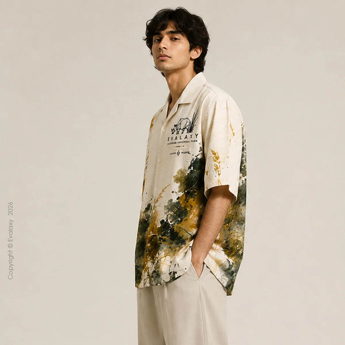 Kaziranga Wildlife Inspired Oversized Shirt For Men & Women