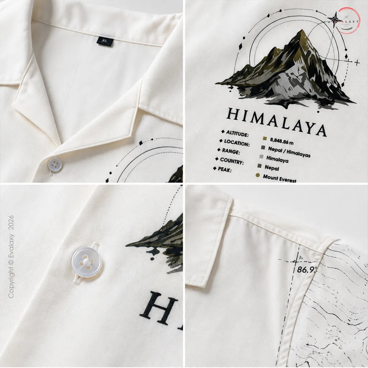 Himalayan Expedition Oversized Shirt For Men & Women
