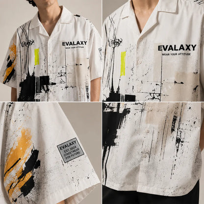 Urban Graffiti Graphic Oversized Shirt For Men & Women