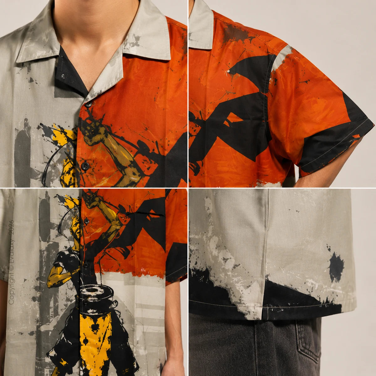 Music Graphic Oversized Half Sleeve Shirt For Men & Women