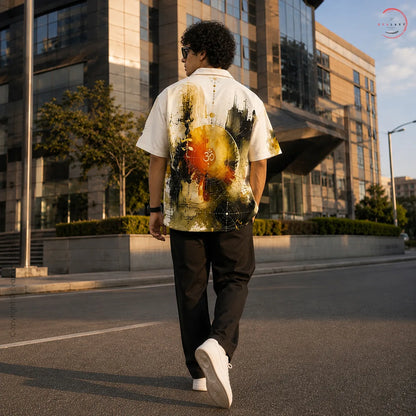 Mystic Aura Abstract Oversized Shirt For Men & Women