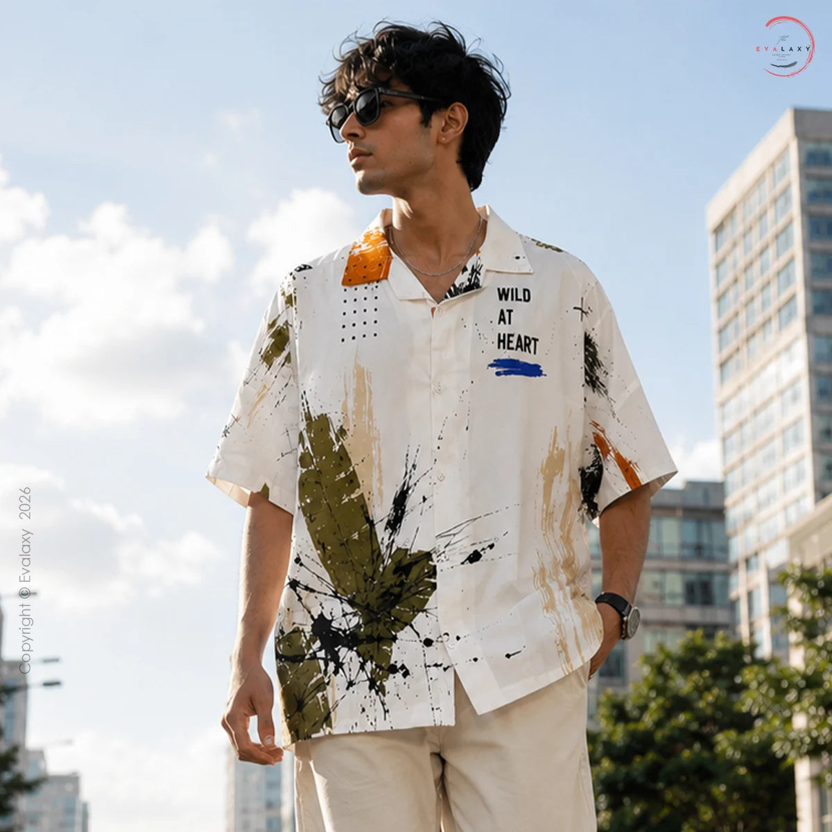 Lion Graphic Oversized Shirt For Men & Women
