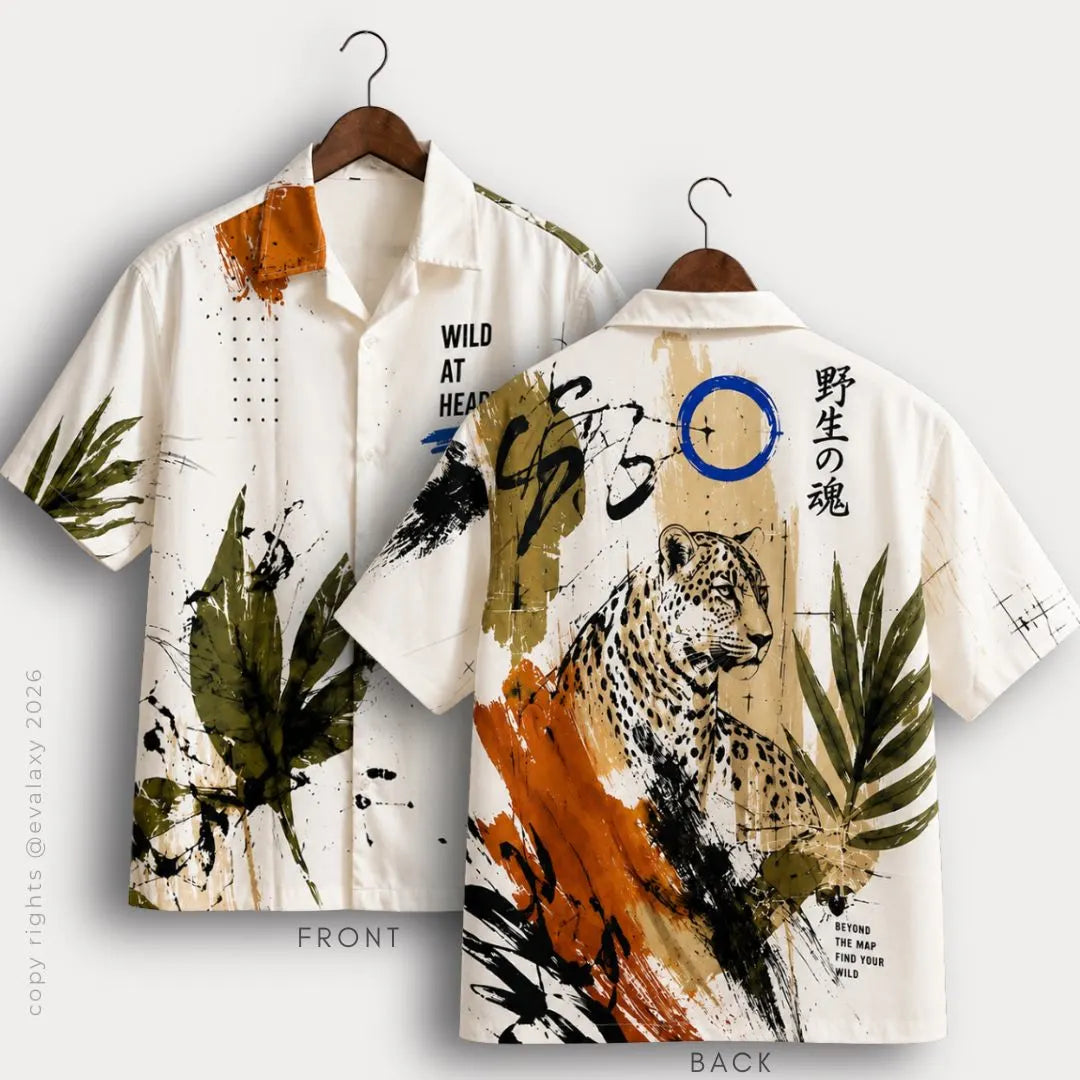 Wild Spirit Leopard Oversized Shirt For Men & Women
