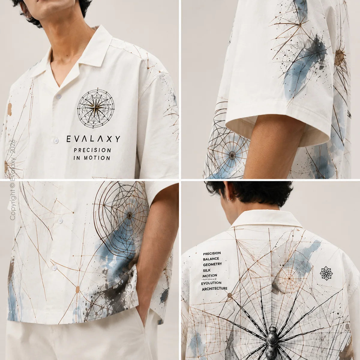 Spiderweb Precision Oversized Shirt For Men & Women