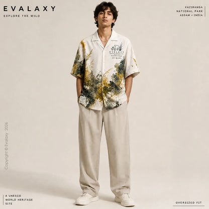 Kaziranga Wildlife Inspired Oversized Shirt For Men & Women