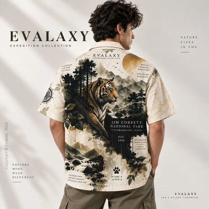 Jim Corbett Tiger Oversized Shirt for Men & Women