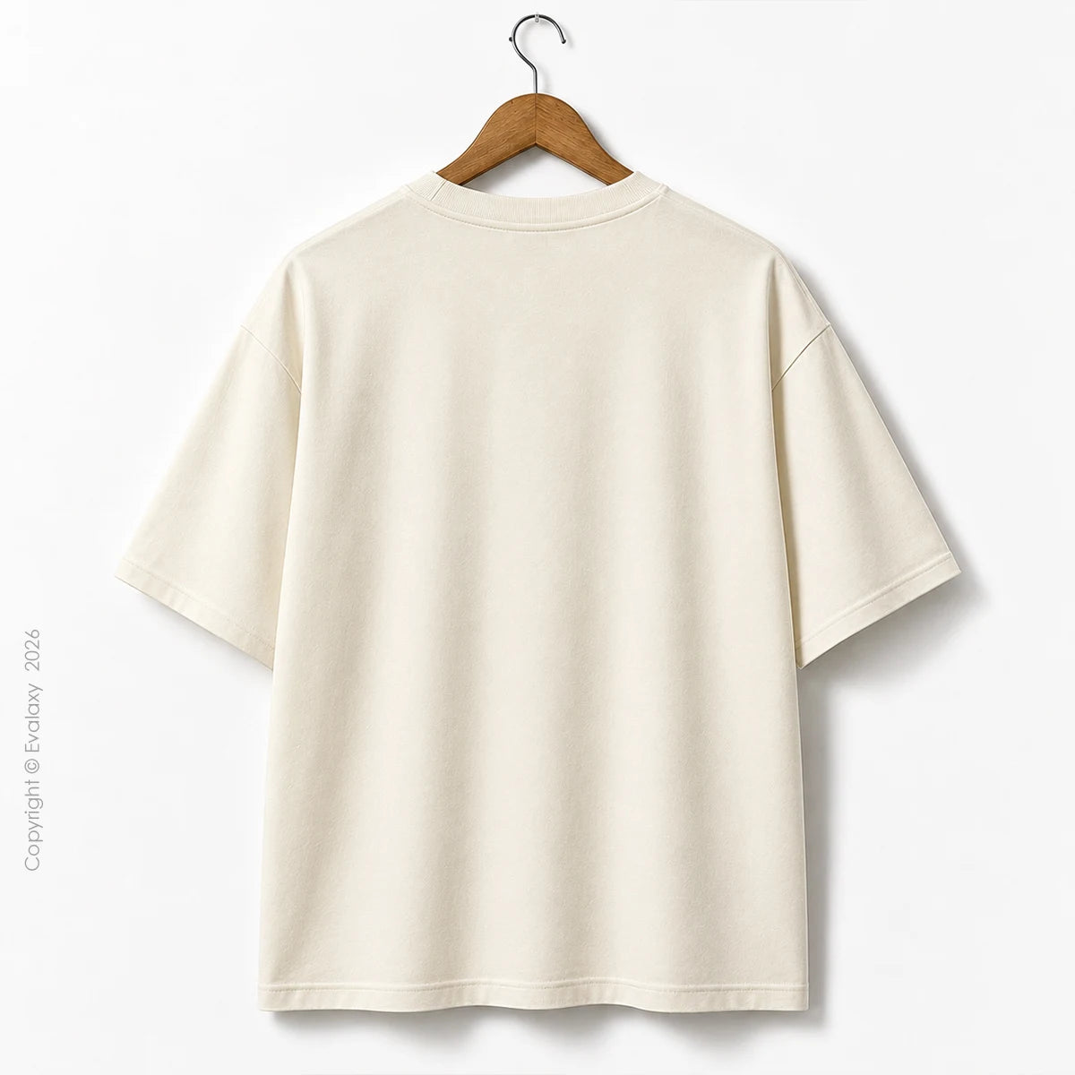 Triple Horse Graphic OffWhite Oversized T-Shirt – 240 GSM Premium Cotton
