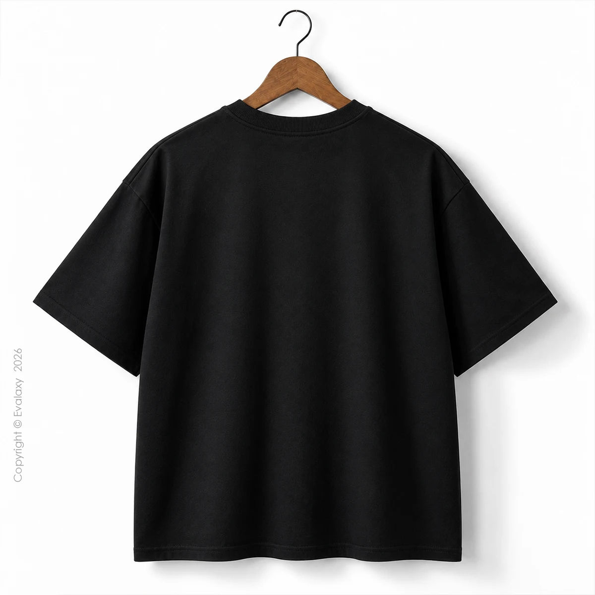 Black Triple Horse Graphic Oversized T-Shirt – 240 GSM Premium Cotton