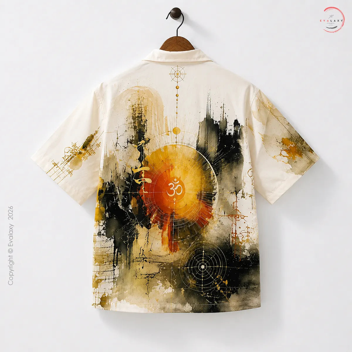 Mystic Aura Abstract Oversized Shirt For Men & Women