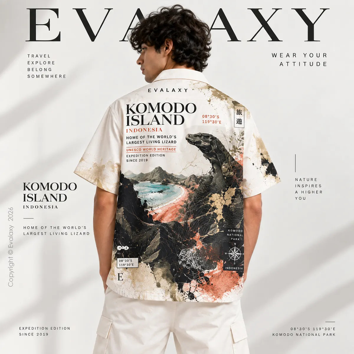 Komodo Island Oversized Shirt for Men & Women