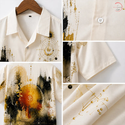 Mystic Aura Abstract Oversized Shirt For Men & Women