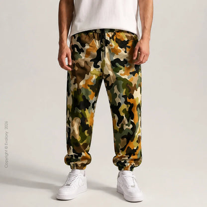 Loose Multicolor Camo Jogger Breathable Casual Harem Pants For Men & Women