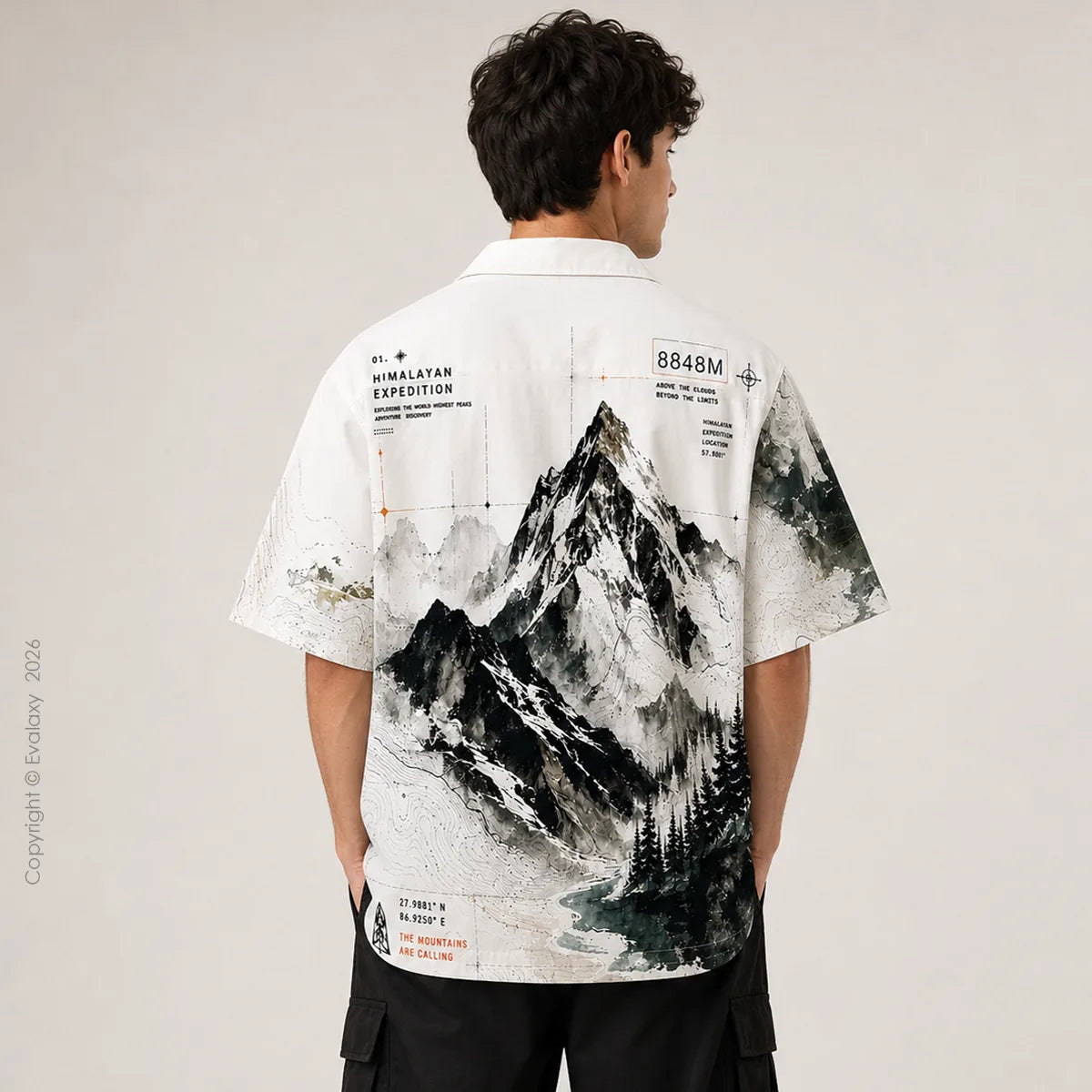 Himalayan Expedition Oversized Shirt For Men & Women