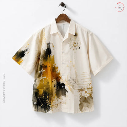 Mystic Aura Abstract Oversized Shirt For Men & Women