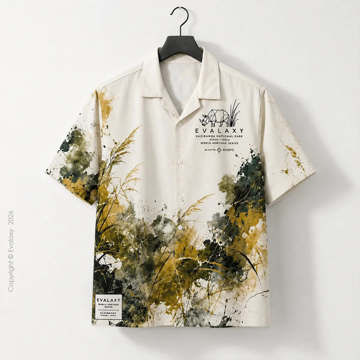Kaziranga Wildlife Inspired Oversized Shirt For Men & Women