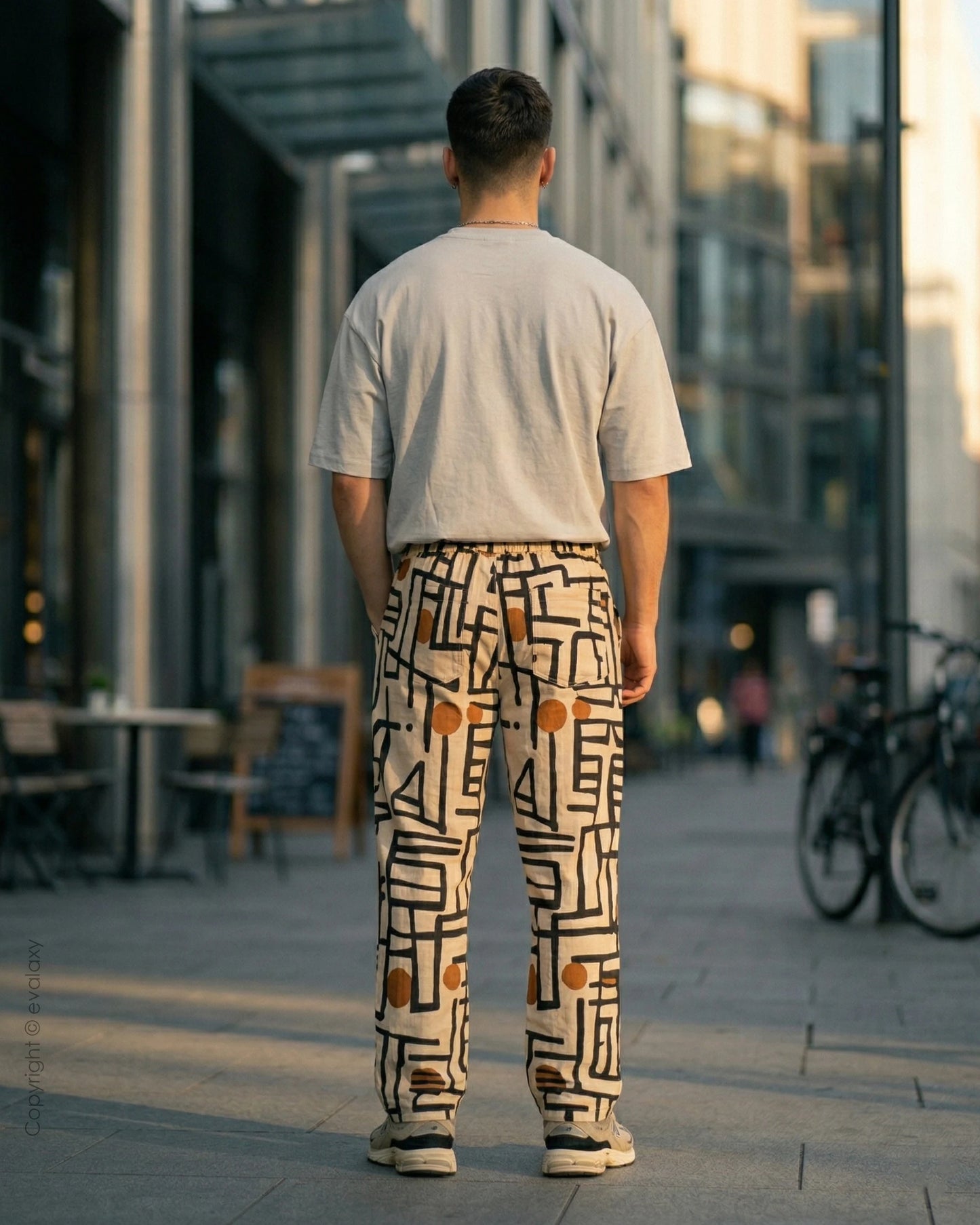 Evalaxy Urban Mosaic Relaxed Pant For Men & Women